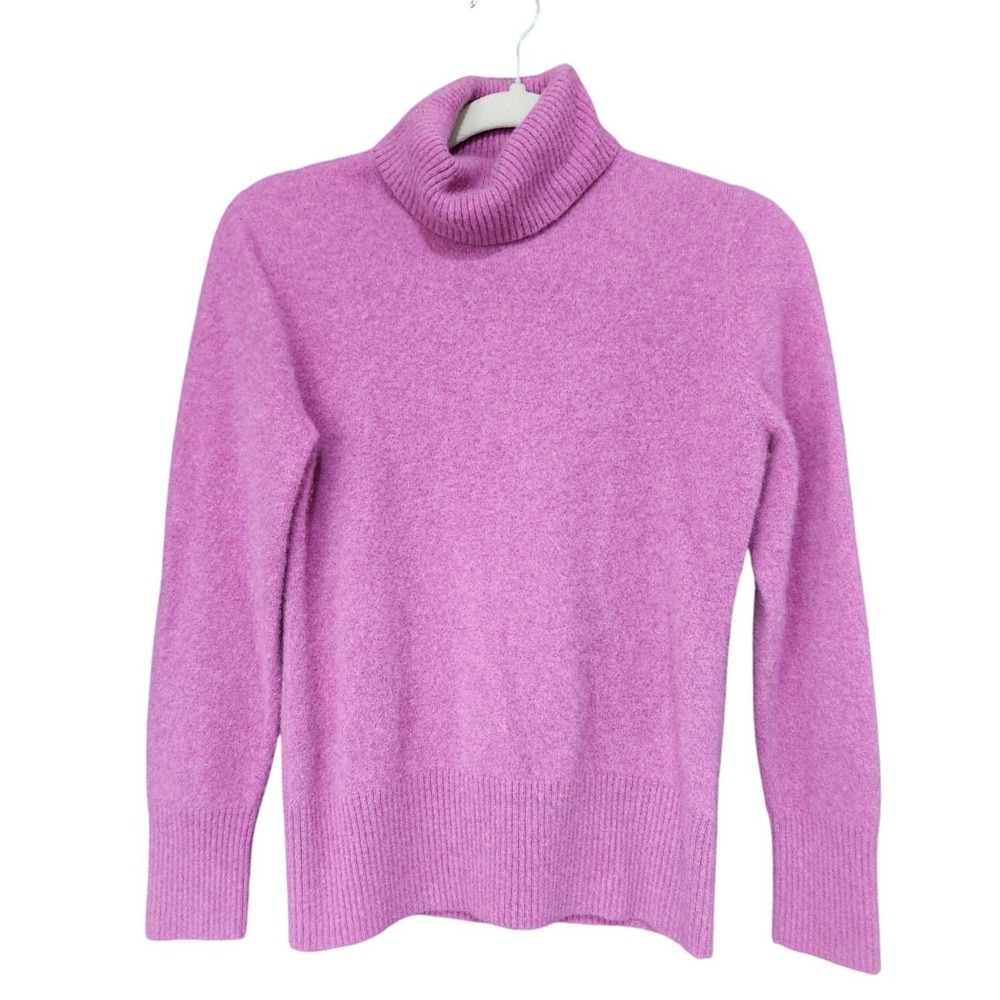 APT.9 100% Cashmere Sweater Turtleneck Knit Womens Large (Fits Like S/M) Purpl
